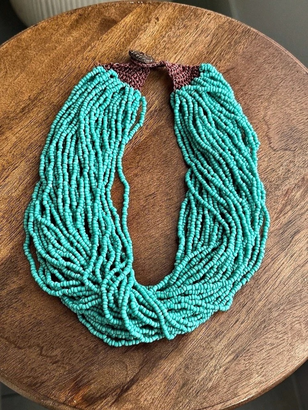Beaded Necklace in turquoise Like New
